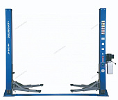 Подъемник 220V 2х стоечный 4т, со снятием стопоров с одной колонны (синий) NORDBERG N4120BM-4B